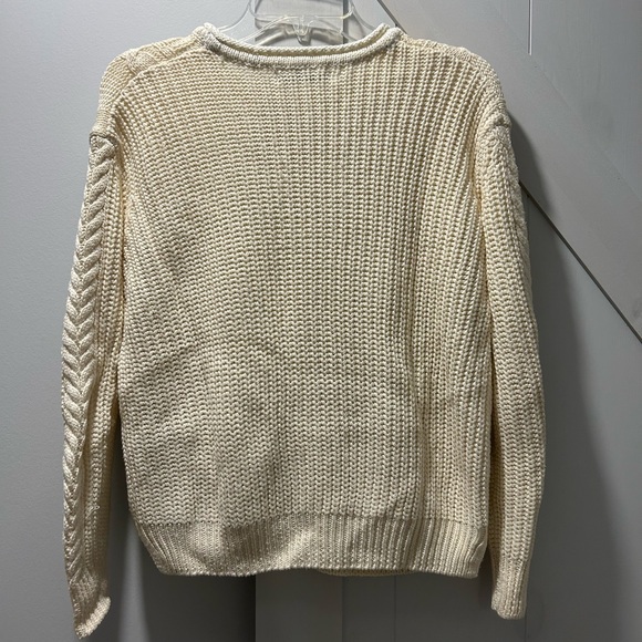 Pull & Bear Ladies Cable Knit Crew Neck Sweater Size Small - Picture 4 of 4